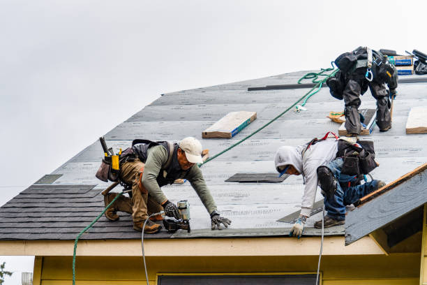 Professional Roofing technician working in Troutville, PA